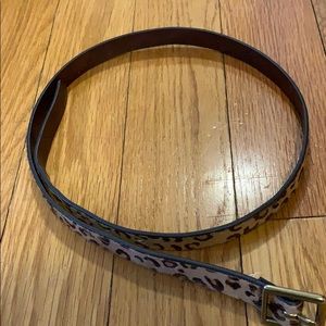 JCrew leopard print belt